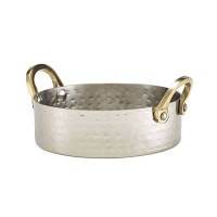 Mini Hammered Stainless Steel Casserole Dish